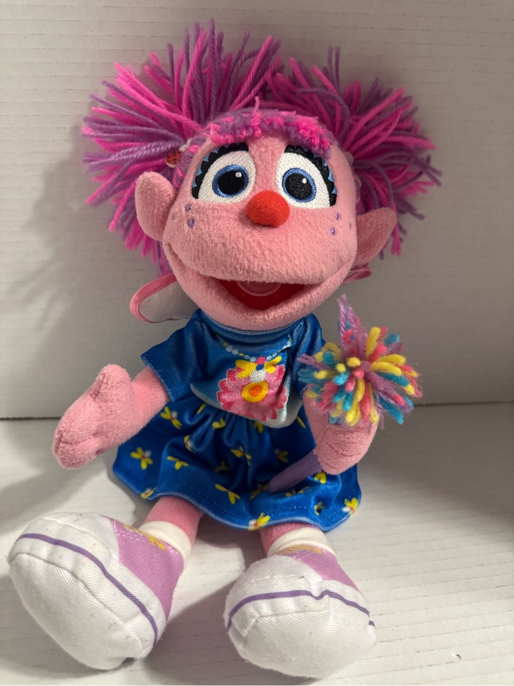 Gund Sesame Street ABBY CADABBY Plush Stuffed Doll 2019 Fairy with Wand 12" Tall